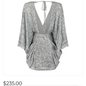 Center of Attention Sequins Dress – Silver